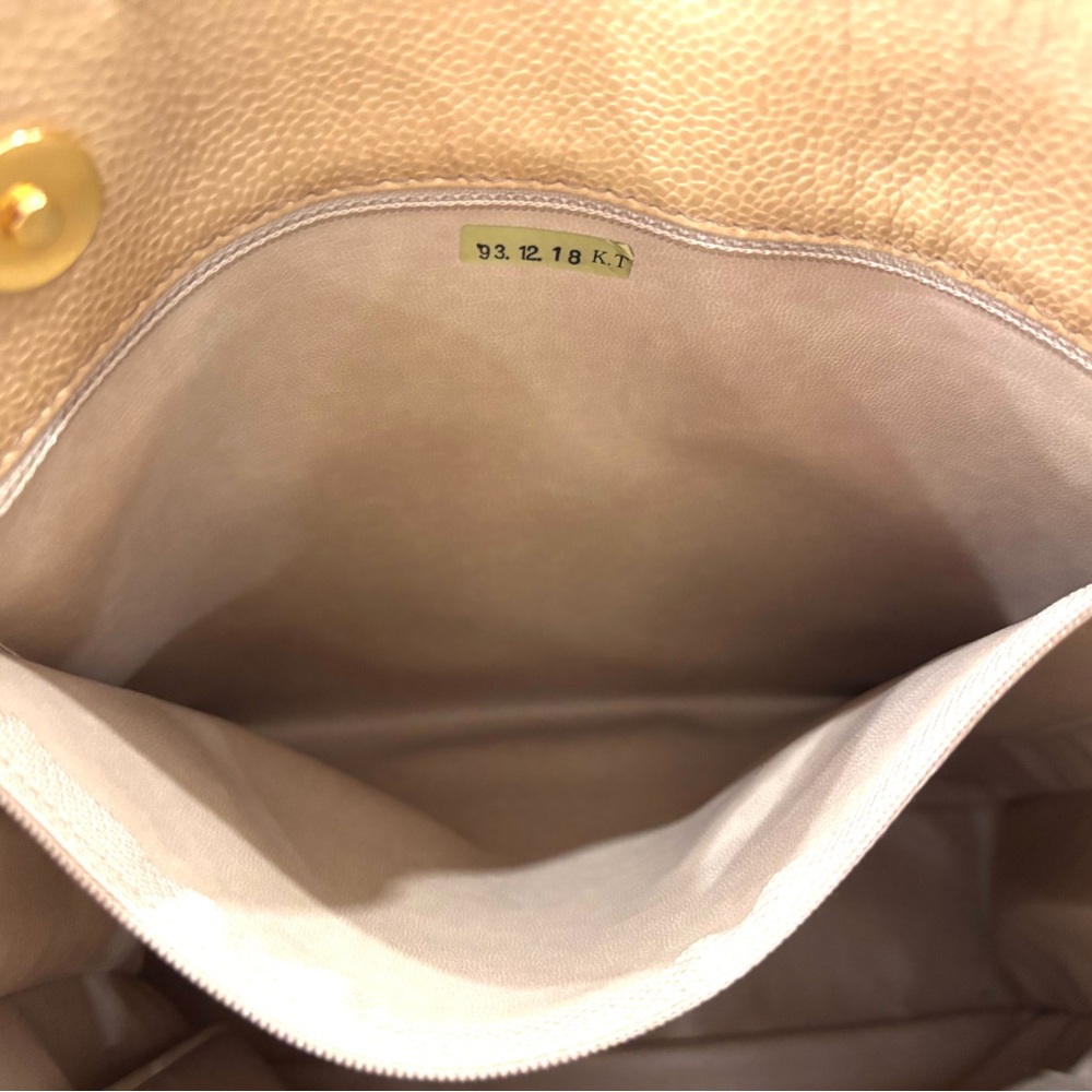 Authentic CHANEL brown caviar leather coco mark tote - Picture 11 of 15